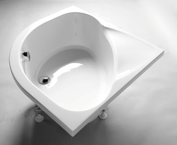 POLYSAN SELMA hluboká sprchová vanička, čtvrtkruh 90x90x30cm, R550, bílá (28611)