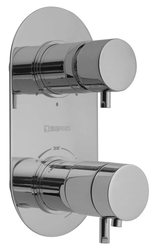 SAPHO - RHAPSODY podomítková sprchová termostatická baterie, 3 výstupy, chrom (5592T)