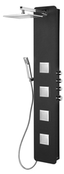 POLYSAN SPIRIT SQUARE termostatický sprchový panel nástěnný, 250x1550mm, černá (81251)