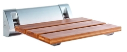 AQUALINE Sprchové sedátko 32x32,5cm, sklopné, bambus (AE236)
