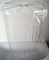 OMBRELLA skládací sprchová kabina, 100x70cm, průhledná