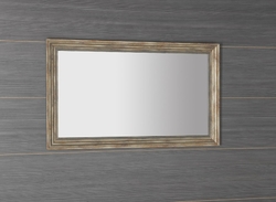SAPHO DEGAS zrcadlo v dřevěném rámu 616x1016mm, černá/starobronz (NL731)