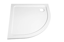 AQUALINE TECMI sprchová vanička z litého mramoru, čtvrtkruh 90x90x3 cm, R55 (PQ559)