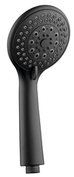 AQUALINE Ruční masážní sprcha, 3 režimy sprchování, průměr 100mm, ABS/černá mat (SC106)