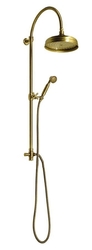 Reitano Rubinetteria  ANTEA sprchový sloup k napojení na baterii, hlavová a ruční sprcha, bronz (SET036)