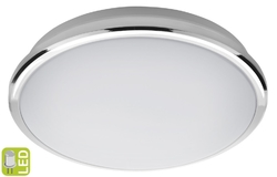 SAPHO SILVER stropní LED svítidlo pr.28cm, 10W, 230V, studená bílá, chrom (AU463)