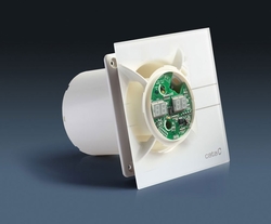 E-100 GTH koupelnový ventilátor axiální s automatem, 4W/8W, potrubí 100mm, bílá