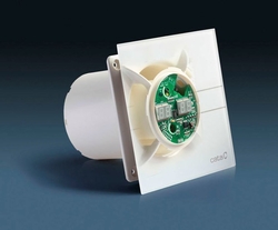 E-100 GBTH koupelnový ventilátor axiální s automatem,4W/8W,potrubí 100mm,černá