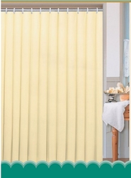 AQUALINE Závěs 180x200cm, 100% polyester, jednobarevný béžový (0201104 BE)