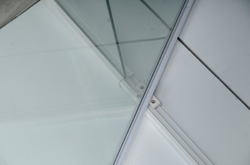AMICO sprchové dveře výklopné 1040-1220x1850 mm, čiré sklo