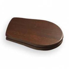 KERASAN RETRO WC sedátko, dřevo masiv, ořech/bronz (109340)