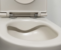INFINITY závěsná WC mísa, Rimless, 36,5x53cm, ivory