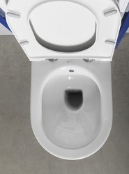 INFINITY závěsná WC mísa Rimless, integrovaný ventil a bidet. sprška, 36,5x53 cm, bílá