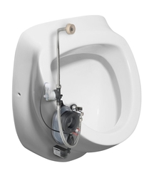 ISVEA DYNASTY urinál s automatickým splachovačem 6V DC, zakrytý přívod vody, 39x58 cm (10SZ92001-SENSOR)