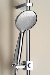 SAPHO BRIT sprchová souprava s poličkou, posuvný držák, 800mm, chrom (1202-25)