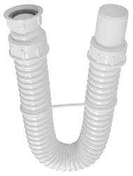 FLEXY dřezový sifon flexibilní 1"1/2, odpad 40 mm, bílá