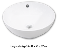 ARTTEC Umyvadla Umyvadla typ: Umyvadlo typ 9 - 80 x 45 x 16 cm