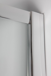 Sprchový asymetrický kout s vaničkou IBIZA II, Provedení - Levé (SX), Barva rámu zástěny - Hliník chrom, Výplň - Čiré bezpečnostní sklo - 5 mm, Šíře - 100 cm, Hloubka - 80 cm