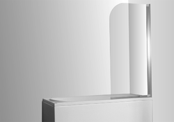 Vanová zástěna MODERN PLUS, Barva rámu zástěny - Hliník chrom, Provedení - Univerzální, Výplň - Čiré bezpečnostní sklo - 4 mm, Šíře - 65 cm