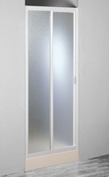 Sprchové dveře PORTA, Barva rámu zástěny - Plast bílý, Provedení - Univerzální, Výplň - Polystyrol 2,2 mm (acrilico), Šíře - 130 cm