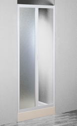 FORTE Sprchové dveře PORTA, Barva rámu zástěny - Plast bílý, Provedení - Univerzální, Výplň - Polystyrol 2,2 mm (acrilico), Šíře - 140 cm (OLBMAE14EX)