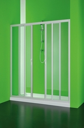 Sprchové dveře MAESTRO CENTRALE, Výška - 185 cm, Barva rámu zástěny - Plast bílý, Provedení - Univerzální, Výplň - Polystyrol 2,2 mm (acrilico), Šíře - 120 cm