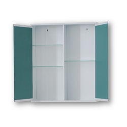 Závěsná skříňka se zrcadlem BASIC I, II, Rozměry skříněk - 46 × 55 × 15 cm