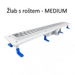 Odtokový žlab STANDARDline MEDIUM, Délka - 50 cm