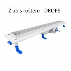 Odtokový žlab STANDARDline MEDIUM, Délka - 90 cm