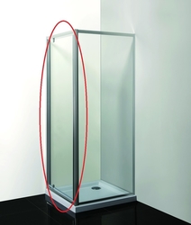 Sprchové dveře do niky SMART - ALARO, Barva rámu zástěny - Hliník chrom, Provedení - Univerzální, Výplň - Čiré bezpečnostní sklo - 6 mm, Šíře - 70 cm