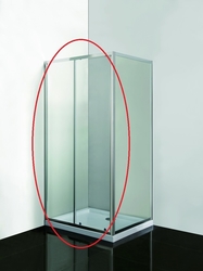 Olsen Spa Sprchové dveře do niky SMART - SELVA, Barva rámu zástěny - Hliník chrom, Provedení - Univerzální, Výplň - Čiré bezpečnostní sklo - 4 / 6 mm, Šíře - 100 cm (OLBSEL10CCBV)