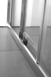 Sprchové dveře do niky SMART - SELVA, Barva rámu zástěny - Hliník chrom, Provedení - Univerzální, Výplň - Grape bezpečnostní sklo - 4 / 6 mm, Šíře - 100 cm