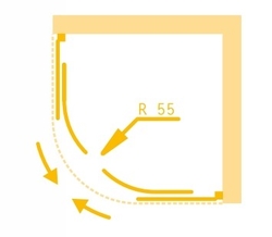 VÝHODNÝ SET - ČTVRTKRUH SMART MURO s vaničkou, Barva rámu zástěny - Hliník chrom, Provedení - Univerzální, Výplň - Čiré bezpečnostní sklo - 4 / 6 mm, Šíře - 90 cm, Hloubka - 90 cm
