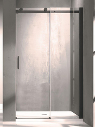 Hopa Sprchové dveře HOPA BELVER BLACK, Provedení - Univerzální, Výplň - Čiré bezpečnostní sklo - 8 mm, Barva rámu zástěny - Hliník - černá barva, Šíře - 150 cm (BCBELV15BC)