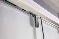 Sprchové dveře ADRA, Provedení - Levé (SX), Barva rámu zástěny - Leštěný hliník, Výplň - Čiré bezpečnostní sklo - 8 mm, Šíře - 150 cm