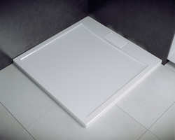 Čtvercová sprchová vanička AXIM, Provedení - Univerzální, Šíře - 80 cm, Hloubka - 80 cm, Výška - 4,5 cm