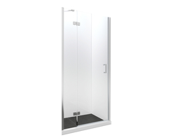 Bezrámové sprchové dveře VIVA 195D, Výška - 195 cm, Provedení - Levé (SX), Barva rámu zástěny - Hliník chrom, Výplň - Čiré bezpečnostní sklo - 8 mm, Šíře - 100 cm