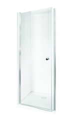BESCO Bezrámové sprchové dveře SINCO, Výška - 195 cm, Barva rámu zástěny - Hliník chrom, Provedení - Univerzální, Výplň - Čiré bezpečnostní sklo - 6 mm, Šíře - 80 cm (BCSIN80)