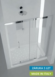 Sprchové dveře HOPA MAYA, Barva rámu zástěny - Leštěný hliník, Provedení - Univerzální, Šíře - 100 cm, Výplň - Acidato bezpečnostní sklo - 6 mm