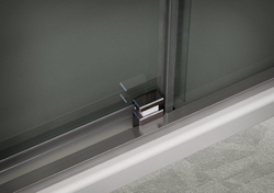 Sprchové dveře HOPA URBAN ESSENCE N1FS, Provedení - Levé (SX), Výplň - Čiré bezpečnostní sklo - 6 mm, Barva rámu zástěny - Ossidato - matný hliník, Šíře - 150 cm