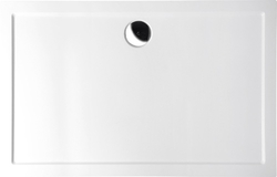POLYSAN KARIA sprchová vanička z litého mramoru, obdélník 110x80x4cm, bílá (46511)