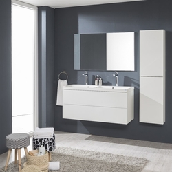 MEREO Aira, koupelnová skříňka s keramický umyvadlem 100 cm, bílá (CN712)
