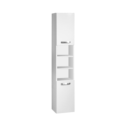 MEREO Leny, koupelnová skříňka, vysoká, pravé otevírání, bílá, 330x1700x250 mm (CN815)