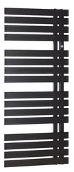 Koupelnový radiátor POP STAR, Barva radiátoru - Černá, Rozměr radiátoru - 600 × 1190 mm, výkon 495 W