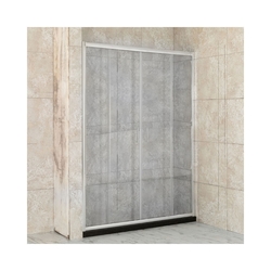 Sprchové dveře VILAR, BARVA rámu - Hliník leštěný, Rozměr A - 150 cm, Rozměr C - 190 cm, Směr zavírání - Univerzální Levé / Pravé, Výplň - Čiré bezpečnostní sklo - 6 mm