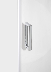 Sprchové dveře VILAR, BARVA rámu - Hliník leštěný, Rozměr A - 150 cm, Rozměr C - 190 cm, Směr zavírání - Univerzální Levé / Pravé, Výplň - Čiré bezpečnostní sklo - 6 mm