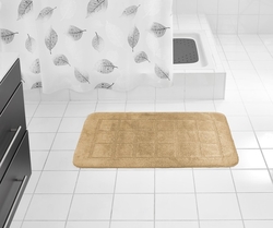 DELHI Koupelnová předložka 50x80 cm s protiskluzem, 100% polyester, béžová