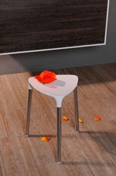 GEDY YANNIS koupelnová stolička 37x43,5x32,3 cm, bílá (217202)