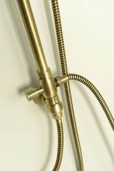 VANITY sprchový sloup k napojení na baterii, retro, bronz