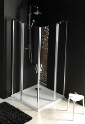 GELCO ONE sprchové dveře s pevnou částí 900 mm, čiré sklo (GO4890)
